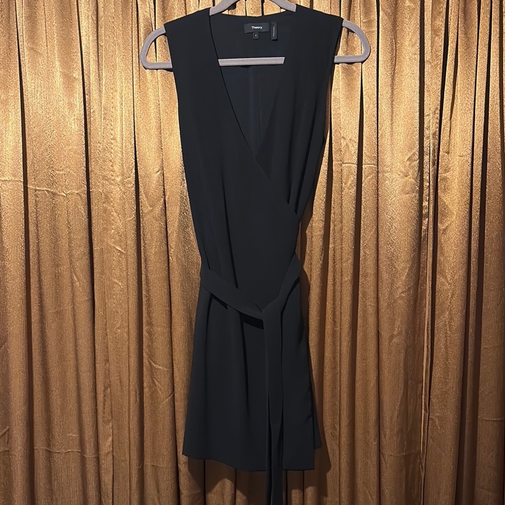 Elegant Black Wrap Dress